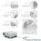 Sunperian 6 Inch Square Ultra Thin LED Recessed Downlights 5 CCT 2700K-5000K 12W 1000LM Dimmable 12-Pack SP34243-12PK - alternate 8